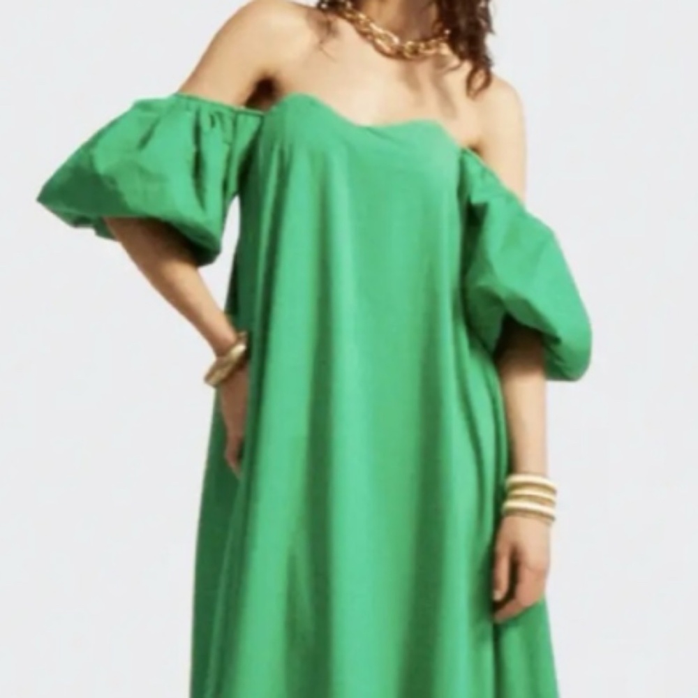Caroline Constas PALMER MAXI DRESS Green New-never worn